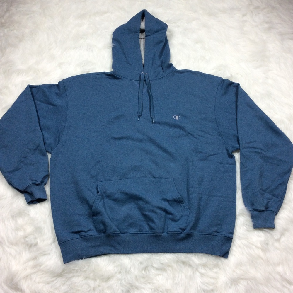 Champion blue hooded sweater size XXL